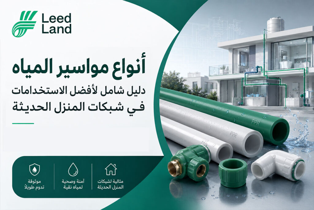 أنواع مواسير المياه